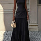 Solid Color Sleeveless Knitted Vest Slim Knit Dress