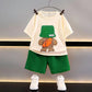 Boys' Suit Short Sleeve T-shirt Casual Sports Shorts