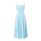 Solid Color Sleeveless Sleeveless Split Tube Top Dress Sling Top Suit