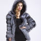 Fashion Temperament Faux Fur Coat Women's Mid-length