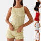 Women's Clothing Vacation Seaside Sleeveless Midriff-baring Suit