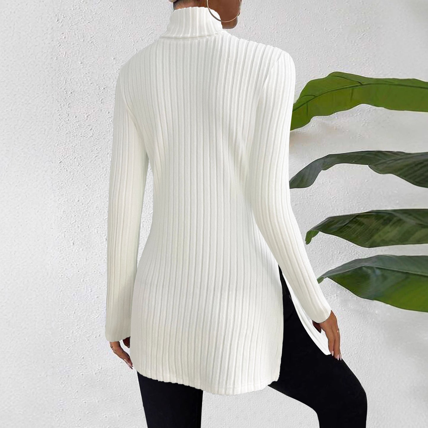 Women's Fashionable Striped Mid-length Top