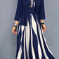 Geometric Print Plus Size Dress Long Sleeve Top Coat Long Skirt Two-piece Set