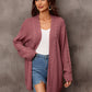 Autumn And Winter New Women's Cardigan Irregular Sweater Hollow Out Sweater Coat