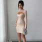 Women's Solid-Color Elegant And Fashionable Long-Sleeve Sheath Dress
