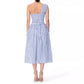 Women's Slant-shoulder Striped Dress