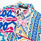 Women's Silk Satin Textured Printed Shirt