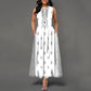 Womens Printed Crew-Neck Sleeveless Tank Dress