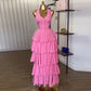 Women's Halter Vest High Waist Tiered Skirt Two-piece Set