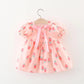 Girls' Fashion Casual Short-sleeved Printed Dress