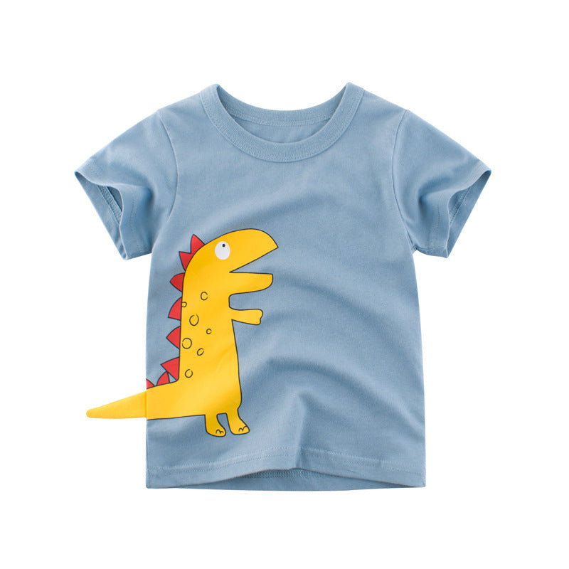 Version coréenne du nouveau t-shirt d'été à manches courtes pour garçons