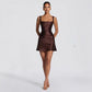 Elegant Form-fitting Slip Dress In A Solid Color