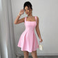 Suspender Dress Waist-tight Slimming A- Line Skirt