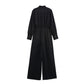 European And American Style Design With Belt Wide Leg Jumpsuit