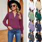 Stitching Long Sleeve Loose-fitting T-shirt Top