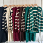 Women's Autumn Loose Mid-length Striped Sweater Skirt