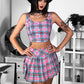 Women's Fashion Simple Pleated Skirt Vest Set