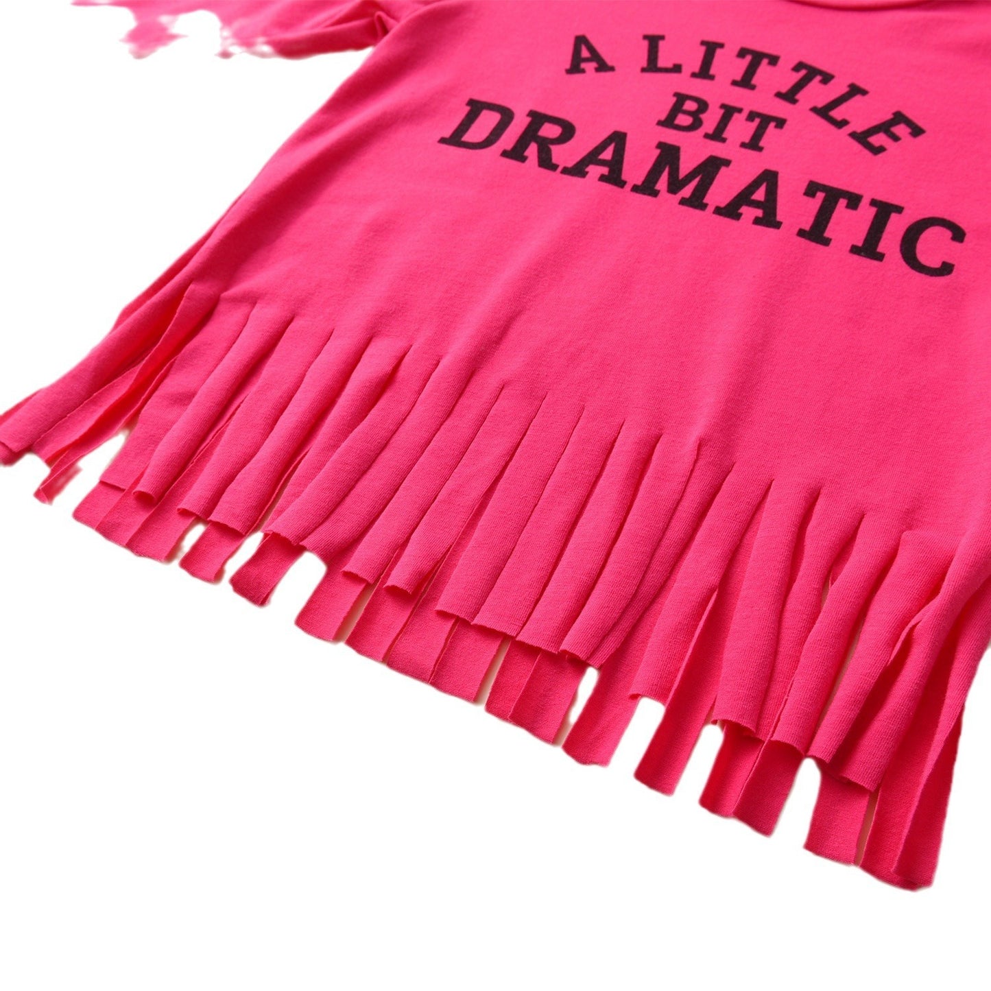 Pull pour fille en faux denim déchiré tie-dye