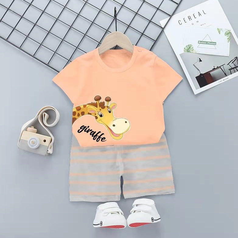 Costume à manches courtes pour enfants, beaux vêtements pour garçons