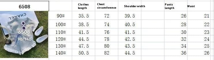 Girls' Cotton Summer Short Sleeve Shorts Suit