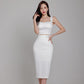 Suspender Small Top Waist-tight Sheath Skirt Two-piece Set
