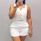 Fashion Casual Vest Shorts Set Women's Clothing