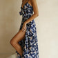 Small Floral Print Sling Dress