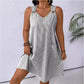 New Round Neck Striped Style With Pockets Suspender Jumpsuit Skirt