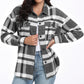 Women's Long Sleeve Striped Plaid Long Sleeve