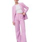 Pocket High Waist Wide-leg Casual Pants Women
