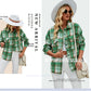 Fashion Casual Plaid Wool Coat