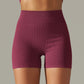 Pantalon de yoga tricoté sans coutures, taille haute, rehaussant les hanches