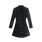 European And American Style Design Shirt Style Jumpsuit