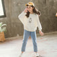 Vêtements pour filles, haut imprimé bière, jean, costume style western