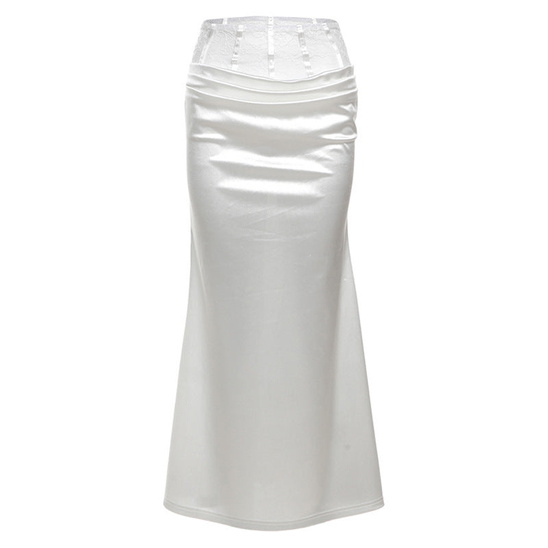 Slim-fitting Suspenders Vest Fashion High Waist Skirt Suit