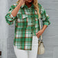 Fashion Casual Plaid Wool Coat