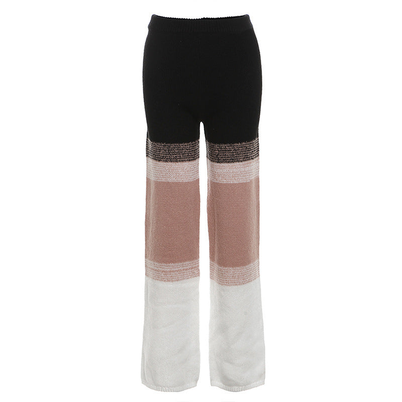 Tenue taille haute Pantalon droit Costume deux pièces