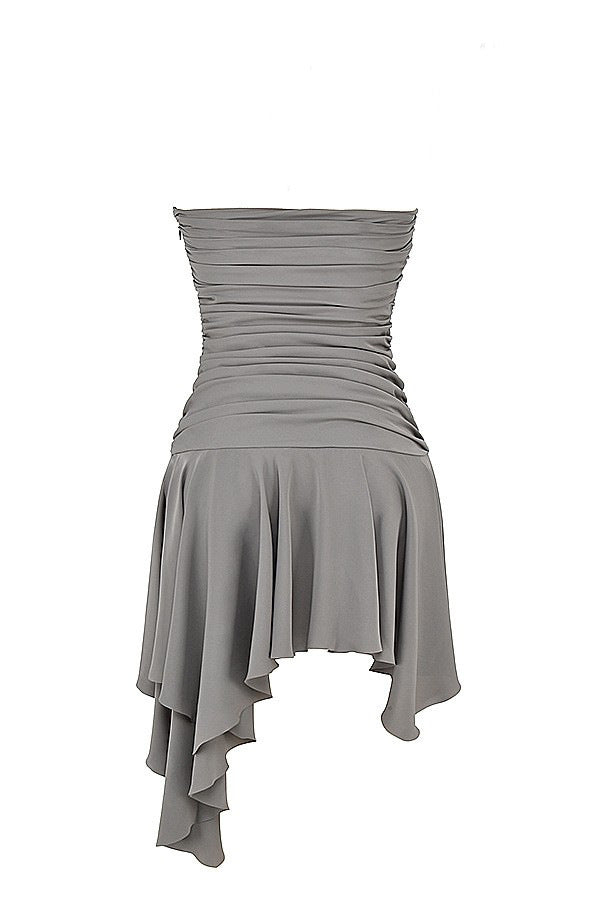 Irregular Chest-wrapped Dress