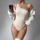 One-piece One-shoulder Fitness Seamless Yoga Bodysuit