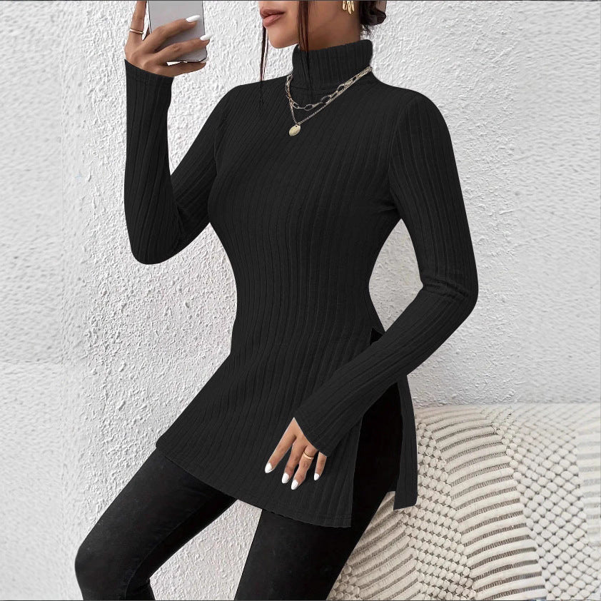 Women's Fashionable Striped Mid-length Top