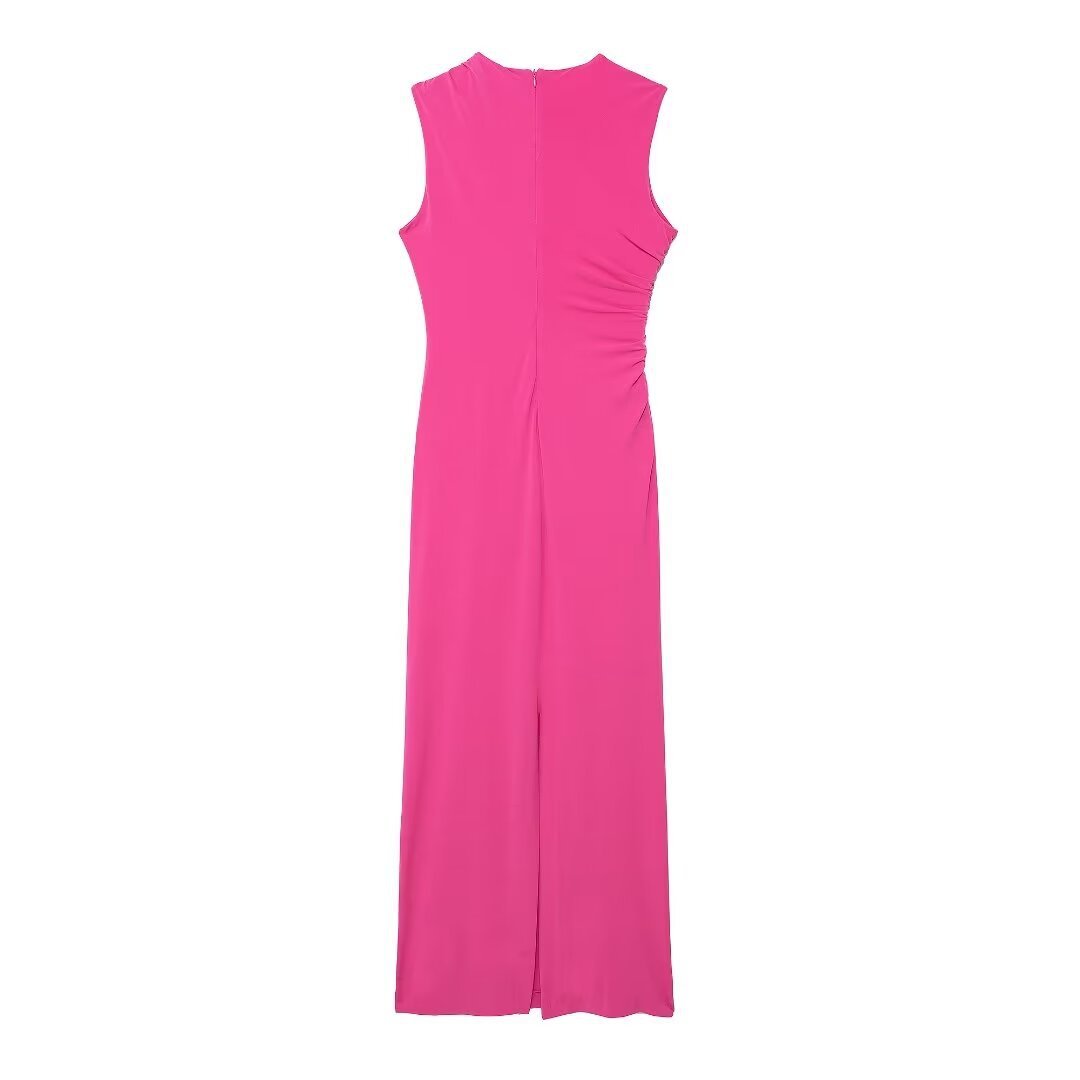 Robe jupe midi décontractée sans manches