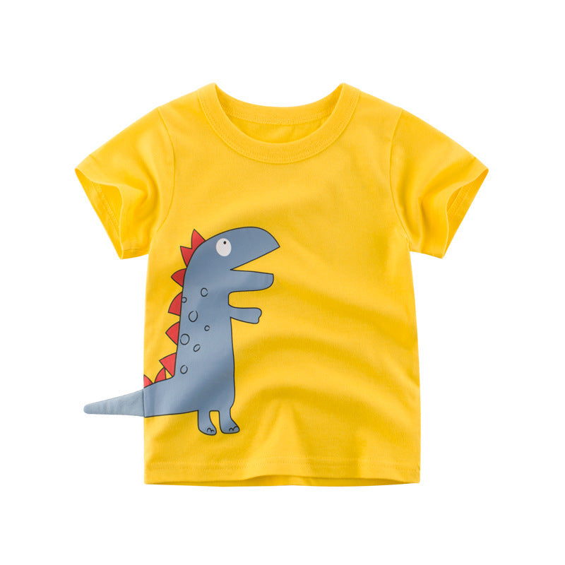 Version coréenne du nouveau t-shirt d'été à manches courtes pour garçons