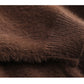 Mink Fleece Sweater Cardigan Fur Coat