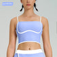 Contrast Color Fast-drying Sports Vest Women's Fitness Shockproof Fixing Cup Summer High Elastic Yoga Clothes Outfit Top