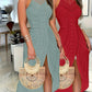Hip-hop Street-style Asymmetric Sleeveless Halter Dress