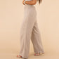 Slim-fit Slimming Solid Color Casual Trousers