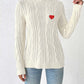 Love Stickers Autumn And Winter Round Neck Simple Pullover