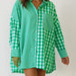 Women's Long-sleeved Shirt Fashion Loose Casual Plaid Shirt