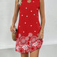 Womens Casual Printed Sleeveless Dress