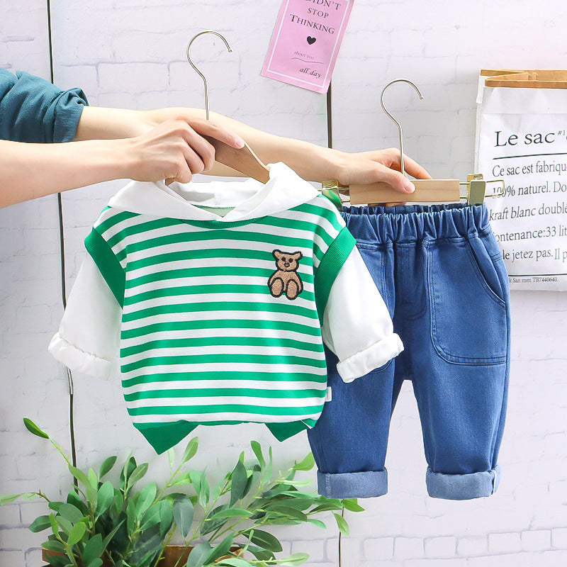 Boys' Sports Sweater Pants Leisure Suit